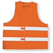 Gilet orange fluo en polyester